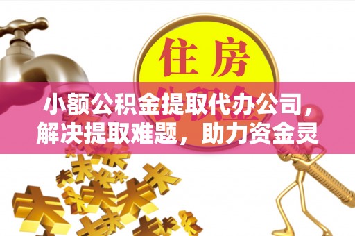 晋安小额公积金提取代办公司，解决提取难题，助力资金灵活使用