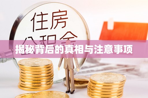 晋安揭秘背后的真相与注意事项