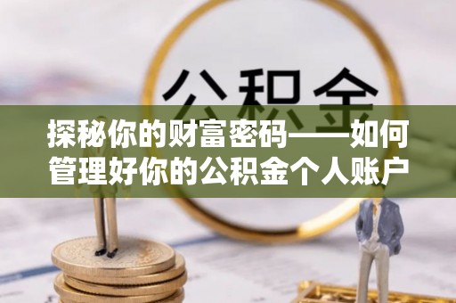 晋安探秘你的财富密码——如何管理好你的公积金个人账户信息