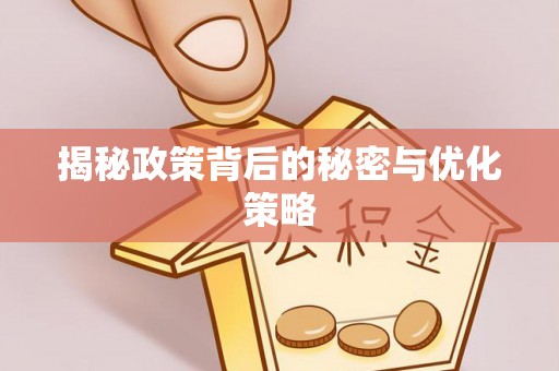 晋安揭秘政策背后的秘密与优化策略