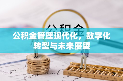 晋安公积金管理现代化，数字化转型与未来展望