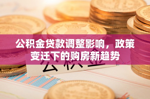 晋安公积金贷款调整影响，政策变迁下的购房新趋势