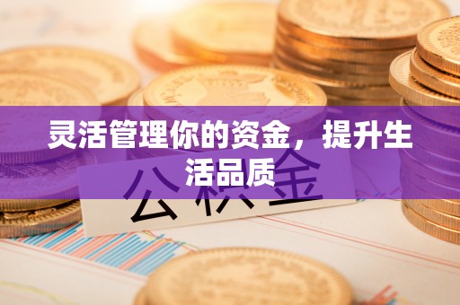 晋安灵活管理你的资金，提升生活品质