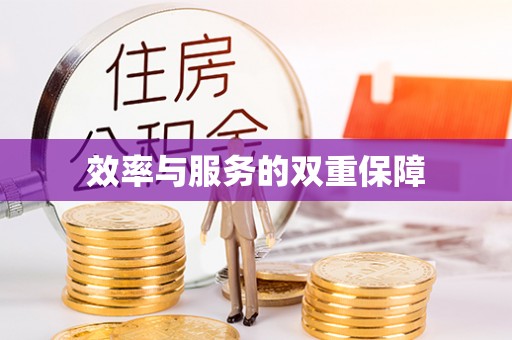 晋安效率与服务的双重保障