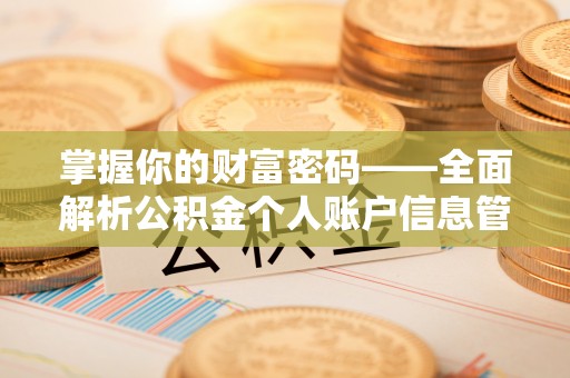 晋安掌握你的财富密码——全面解析公积金个人账户信息管理与优化
