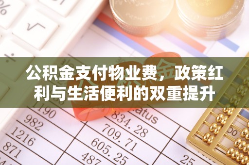 晋安公积金支付物业费，政策红利与生活便利的双重提升