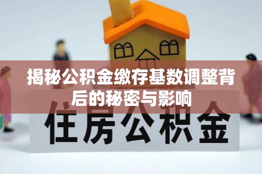 晋安揭秘公积金缴存基数调整背后的秘密与影响
