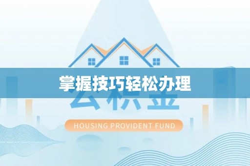 晋安掌握技巧轻松办理