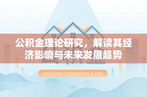 晋安公积金理论研究，解读其经济影响与未来发展趋势