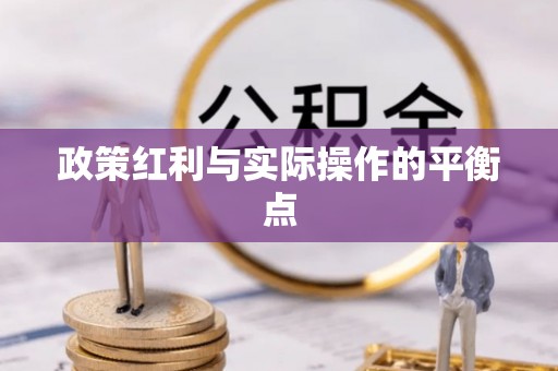 晋安政策红利与实际操作的平衡点