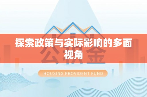 晋安探索政策与实际影响的多面视角