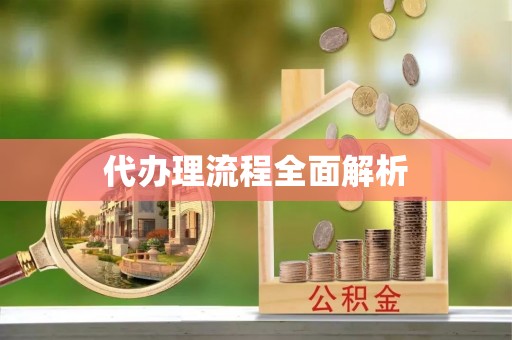 晋安代办理流程全面解析