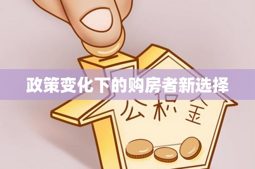 晋安政策变化下的购房者新选择