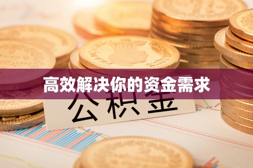 晋安高效解决你的资金需求