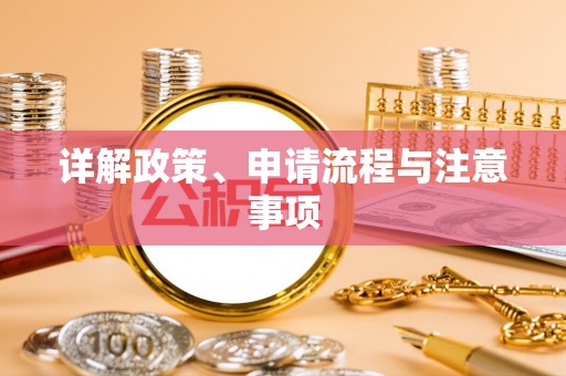 晋安详解政策、申请流程与注意事项